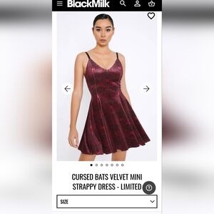 Blackmilk Cursed Bats Mini Dress